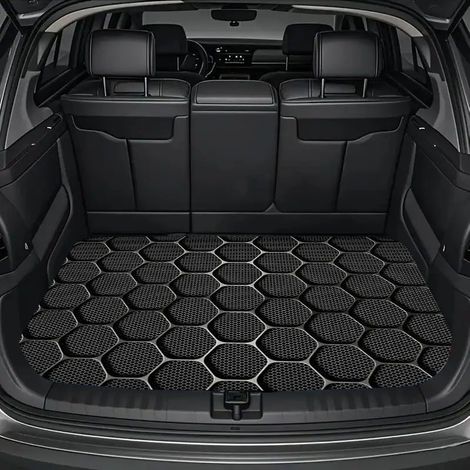 Tapis pour coffre de voiture, tapis de protection contre la poussière, résistant à l'usure et à la saleté, facile à entretenir - 75 x 100cm [Velours cristal, fond en plastique]