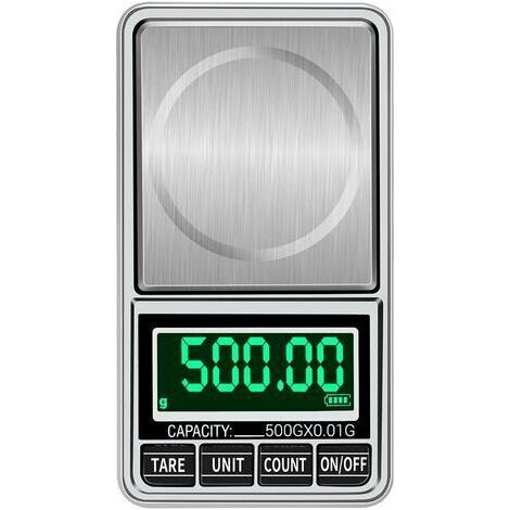 NALOOKAMIC Balance numérique portable bijoux en or Balance Mini poche numérique balance professionnelle précise balance électronique balance de précision 500g / 0.01g