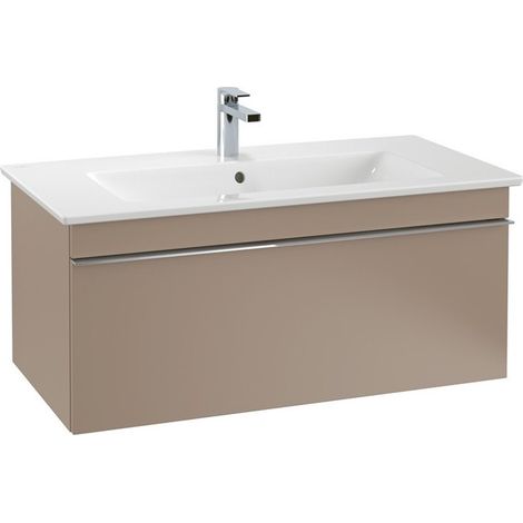 Mobile lavabo, 953 x 420 x 502 mm, modello sospeso, legno Olmo Impresso