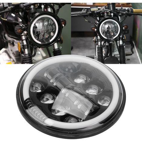 7-Zoll-LED-Scheinwerfer mit 8 Augen und 8 Perlen mit Öffnung, universell 12V. (1/5)