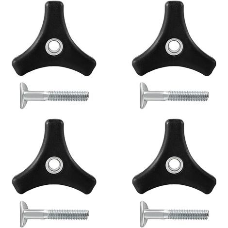 4 Pièces Boulons d'Écrou de Boutons de Poignée de Tondeuse à Gazon, Poignée Universelle de Tondeuse à Gazon Boulons de Rechange en Plastique pour Tondeuse à Gazon Tondeuse à Gazon Accessoires (1/5)