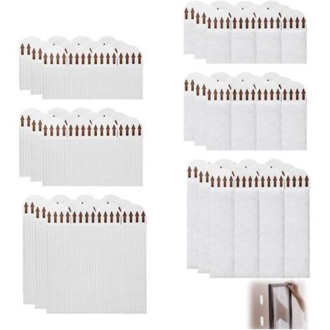 36 Paires Languettes Accroches Tableaux, Accroche Tableau Sans Percer Bandes adhésives Languette Accroche Tableau Autocollant Cadre Mural pour Cadres Accrochage de Tableaux et Décorations (1/5)