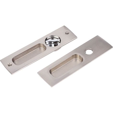 Serrure de porte coulissante intérieure, poignée de tiroir de meuble de salle de bain, serrure de porte dissimulée (1/5)