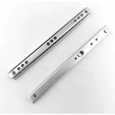 2 Pack Cold Rolled Steel Ball Bearing Drawer Slides 342(33cm) x 17mm(L) MUMU