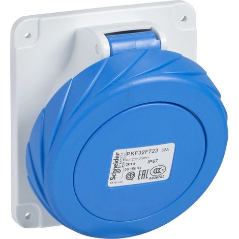 SOC PR IN 32A IP67 220 3P vis - PKF32F723 (1/2)