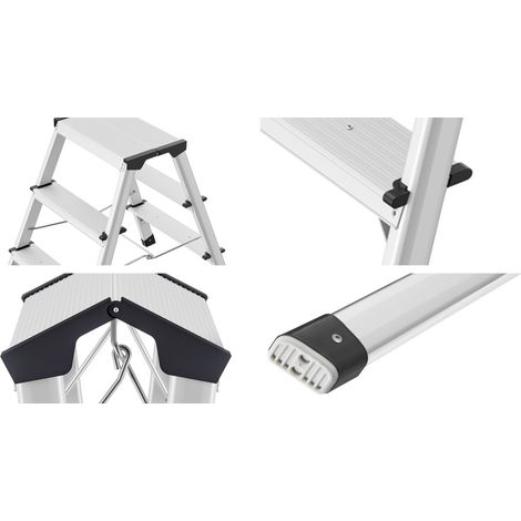 Set di 4 protezioni per gradini HAILO per sgabello D60 StandardLine, antiscivolo. (1/5)