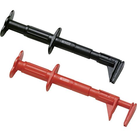 Fluke AC87 Pince à contacts plats femelle 4 mm CAT III 600 V rouge, noir (1/2)