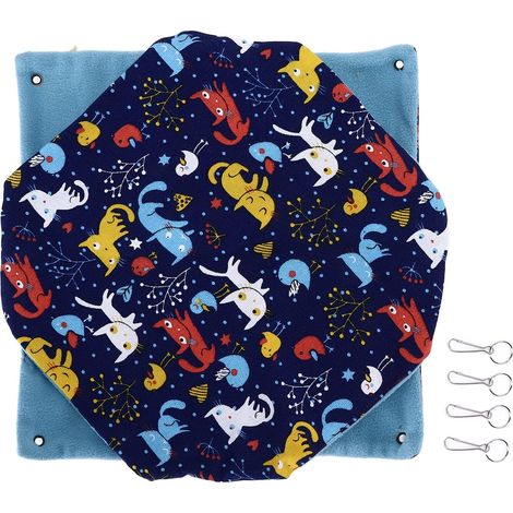 Hamac Chaud Double Couche pour Animaux De Compagnie, Sac De Couchage Pliable Et Suspendu pour Petits Animaux De Compagnie Hamster (1/5)