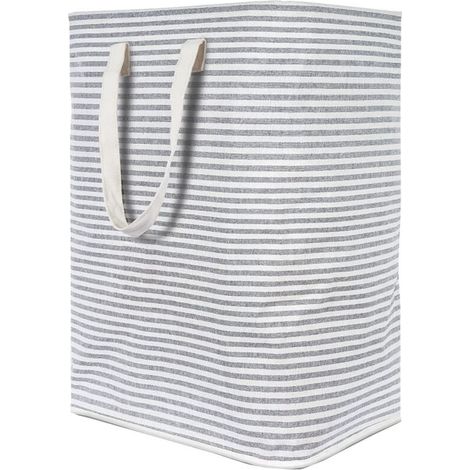 72L Grand Organiser Paniers pour Vêtements Stockage, Cordon Paniers à Linge, Pliable Sac à Linge (1/4)
