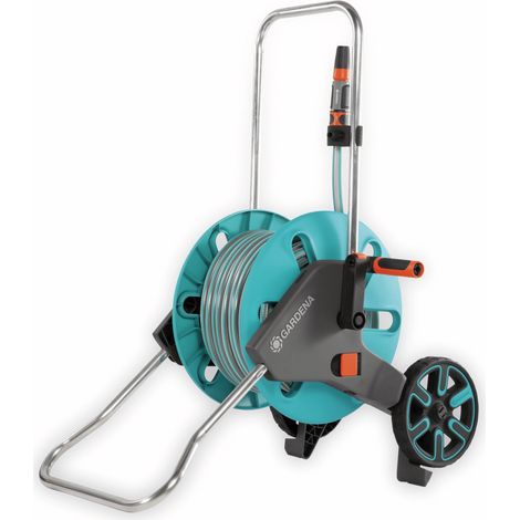 Gardena AquaRoll M Set chariot tuyau 20 m turquoise noir (1/5)