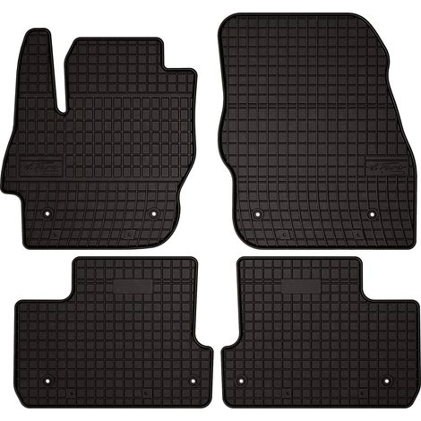 Tapis de sol en caoutchouc pour : Mazda 3 II BL berline et hatchback (2008-2013) - noirs, sur mesure (1/5)