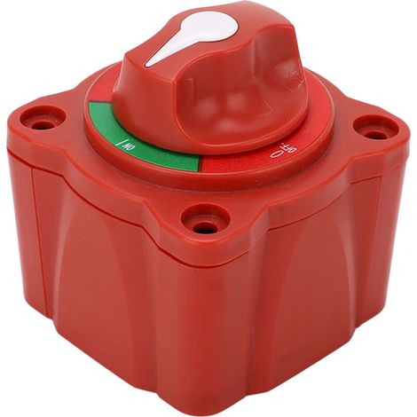 Interrupteur de batterie pour bateau avec bouton marche/arrêt ignifugé, circuit unique, 48 V CC, 300 A (1/5)