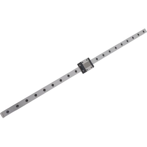 Glissière linéaire en acier, bloc coulissant guide pour machine CNC MGN12 500mm, rail de précision 12mm (1/5)