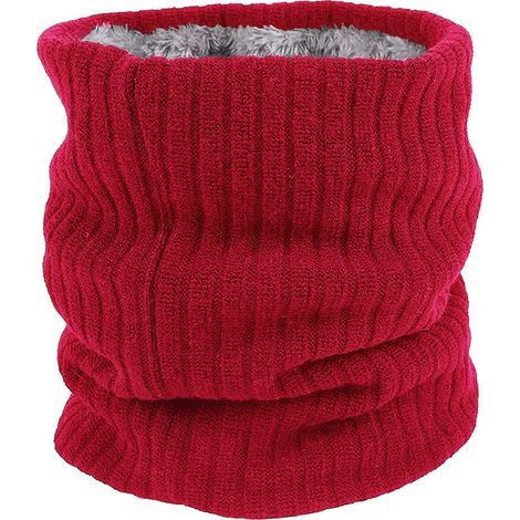Rouge Tour de Cou Cache Cou Polaire Echarpe Hiver Homme Snood Cache-Cou Ski Homme Polaire Neck Warmer Unisexe (1/5)