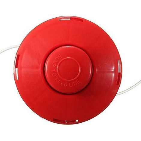 1 PC Universal 2 Line Plastic Bump Head Lawn Mower Cutter Red (M10125)