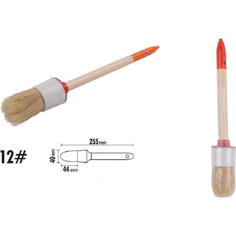 Kaela - Pennello Pittura Maniglia In Legno Setole Naturali A Testa Tonda 44 Mm 12" 90294 - (1/2)