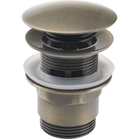Aqualine Accesorios - Salida de lavabo, ClickClack, bronce TF7001A