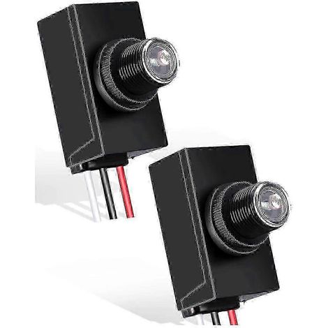 25-26 2 pièces Capteur crépusculaire pour éclairage extérieur 120-277 V Interrupteur photoélectrique Cellule photoélectrique Sens f26 (1/4)