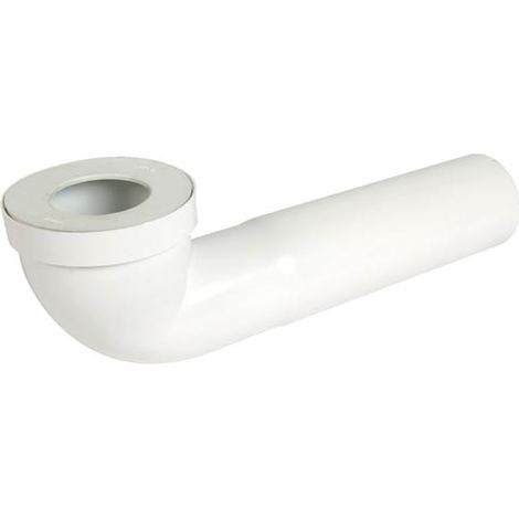 Nicoll – Pipe longue wc 400mm – Joint élastomère Ø93 – Raccordement Ø85 à Ø107 – PVC blanc conforme NF EN681
