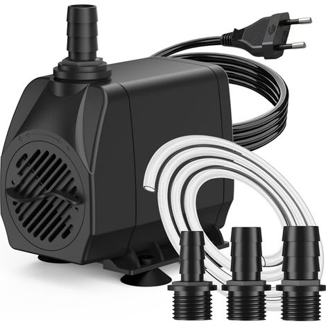 Pompe à Eau Submersible 45W 2500 L/H, Arrêt Automatique Niveau Bas  Protection Surchauffe, Ultra Silencieuse, Pour Étang, Aquarium, Fontaines et Hydroponie , Câble 1,8m (1/5)