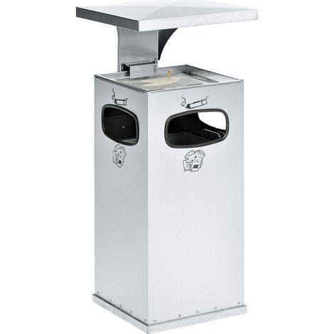 VAR, Collecteur de déchets avec cendrier, capacité 38 l, l x h (1/2)