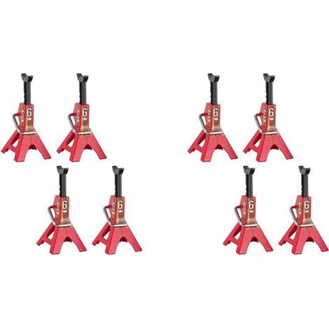 Convient aux supports de maintenance de cric métallique réglables en hauteur de 8 pièces de 6 tonnes, et aux véhicules d'escalade télécommandés à l'échelle 1/10 tels que l'Axial SCX10 90046 TRX4 et TR (1/4)