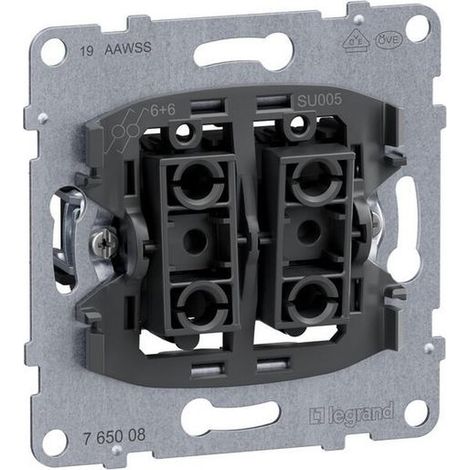 Schalter Legrand 765008 Doppelsteuerung Schraubklemmen