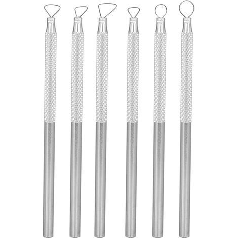 Set of 6 Aluminum Alloy Engraving and Sculpting Tools for Pottery and Clay Sculpting. (1/5)