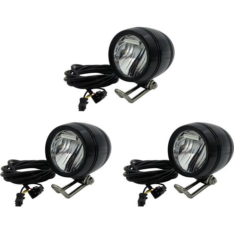 3X 6V-80V 24V 36V 48V 60V Universel Compatible 3W 100LUX Vélo Vélo Électrique Vélo Électrique Phare Lumière Phare Lampe (1/5)