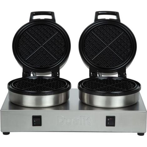 Gaufrier double électrique PRO 60 gaufres par heure, 2 zones de chauffes indépendantes, 1600 W, 220 V - MONO (1/5)