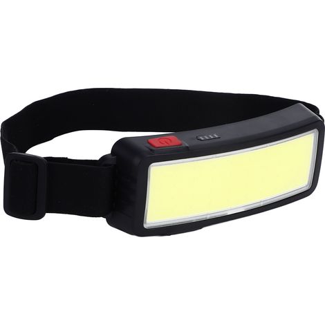 Lampe frontale LED rechargeable USB, étanche IP64, projecteur réglable pour la pêche, la randonnée et l'entretien. (1/5)