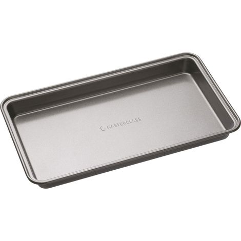 masterclassKitchenCraft Vassoio per brownie 1 mm in acciaio al carbonio antiaderente BPA Free de 34 x 20 cm (1/4)