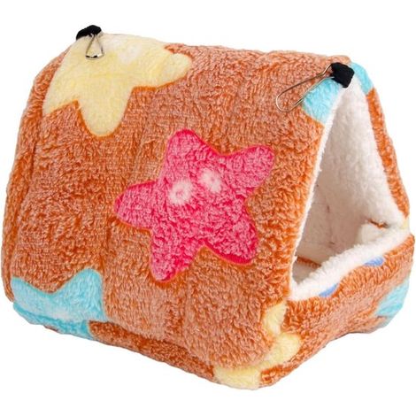 Nid d'hiver pour cage à oiseaux - hamac doux pour perroquet - abri confortable pour petits oiseaux - lieu de couchage sûr et chaud en environnement froid (1/5)