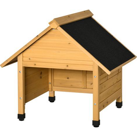 Garage, pour tondeuse à gazon robot Tondeuse à gazon Garage abri, pour robots de pelouse Protection, solaire, pluie, bois (1/5)