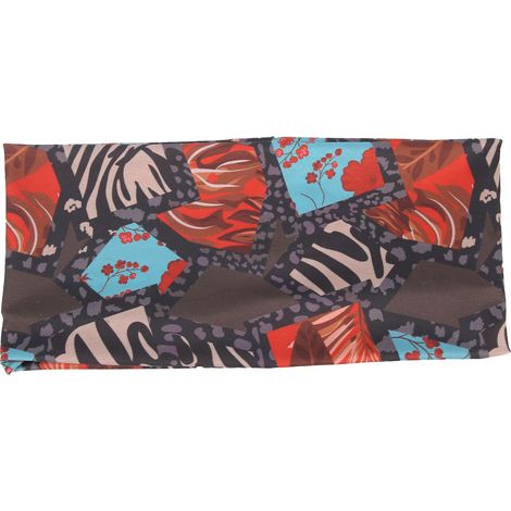 Bandeau élastique imprimé femme, sport yoga running fitness, accessoire cheveux noir cadeau (1/5)