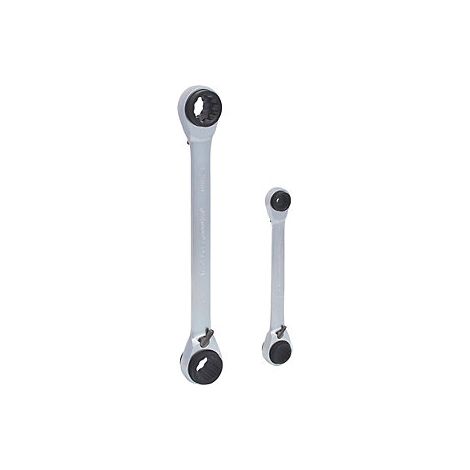 KS Tools  Set di chiavi a cricco doppie poligonali reversibili 4
