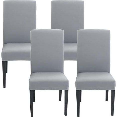 housse De Chaise Extensible 4 Pices,housse De Salle  Manger Universelle Lavables,couverture De Chaise Facile  Nettoyer Pour Dcor Salle  Manger Hte (1/5)