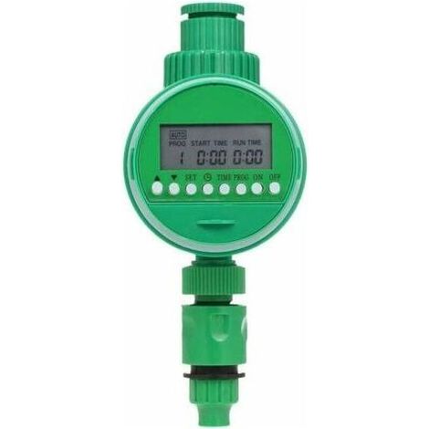 Computer pour arrosage – Tuyau minuteur pour arrosage programmable, 3/4" 1/2" Programmateur d\'arrosage numérique Automatique Irrigation, alimenté par Batterie (1/5)