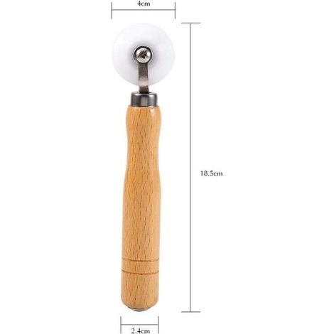 Tapetendruckwalze – Glättungswalze für den Innen- und Außenbereich mit ergonomischem Griff aus Naturholz, handgefertigt