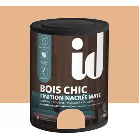 Lasure nacrée mate ID Bois Chic Ambre jaune n°5 2 L (1/2)