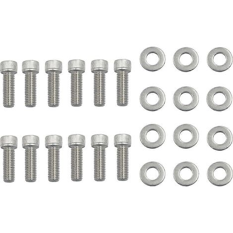 Kit de 16 boulons de collecteur d'échappement en acier inoxydable pour moteurs Small Block Chevy 283, 327, 350, 383 et 400 TPI (1/5)