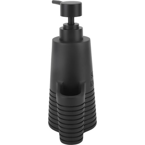 Soavoa Distributeur Savon Inox Mousse Dense Avec Brosse Nettoyage Pour Cuisine Salle De Bain Design Minimaliste Lot De 1 (1/4)
