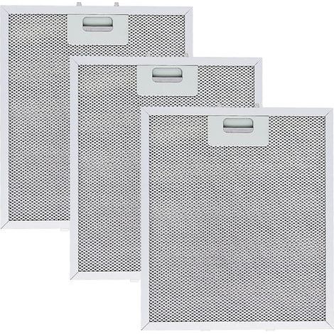 Filtre Hotte Extractrice - 305 x 267 mm - Pour Hotte Cuisine - Aluminium Lavable - Lot de 3 (1/5)