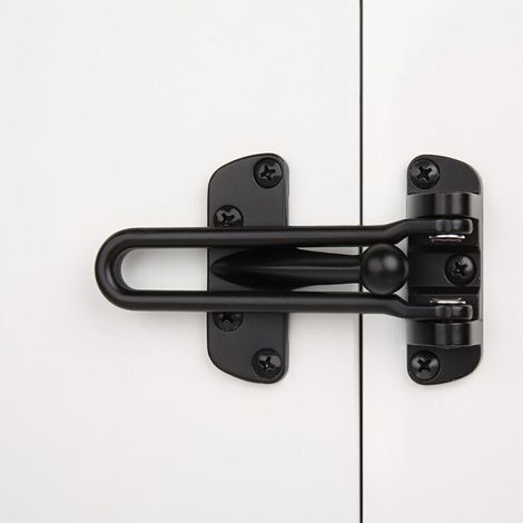 （10.4×6.4×2.2cm）Home Security Door Lock, Swing Bar, Anti-Theft Protection Latch for Front and Interior Door (1/4)