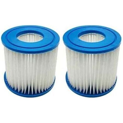 2er-Pack Filterkartuschen für Bestway Typ VII und D, kompatibel mit Intex Typ D Filterkartusche Hot Spring Spa Swimming Pools