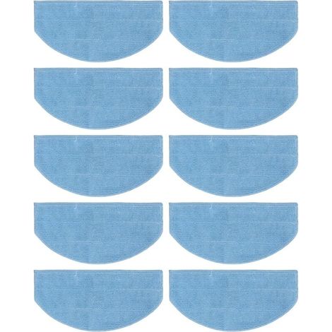Pack de 10 paños de recambio lavables para robots aspiradores Tikom G8000, G8000 Pro y Laresar Evol 3. (1/4)