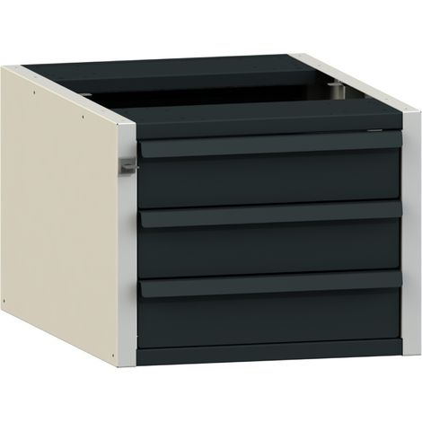 PROVOST - Bloc tiroirs 3 tiroirs hauteur 100 mm en acier pour établi
