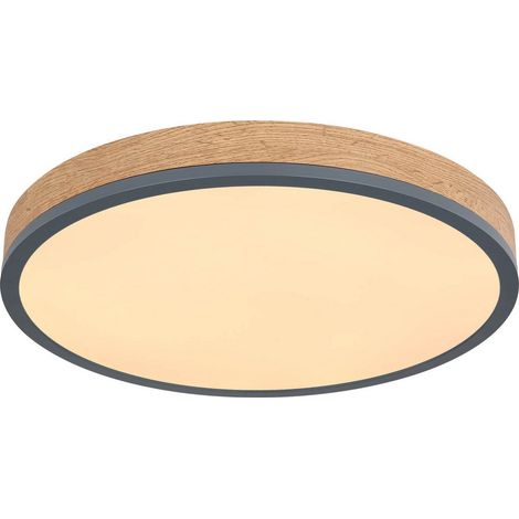 [NEUWERTIG] B-Ware Deckenlampe Led Leuchte Lampe Doro Holz Mdf Holz Cct Fernbedienung Grafit 45 Cm (1/2)