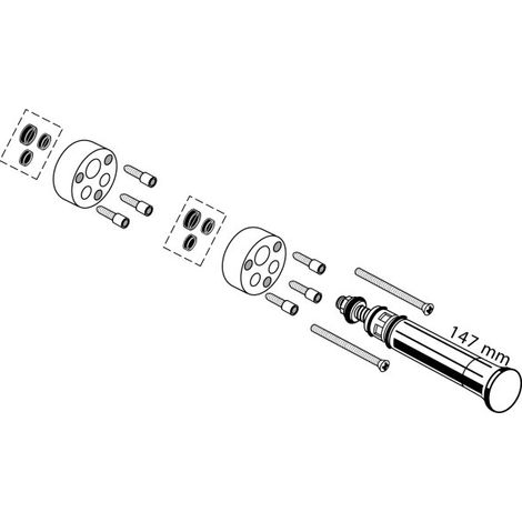 IDEAL STANDARD A961461AA rallonge 3 trous 40 mm