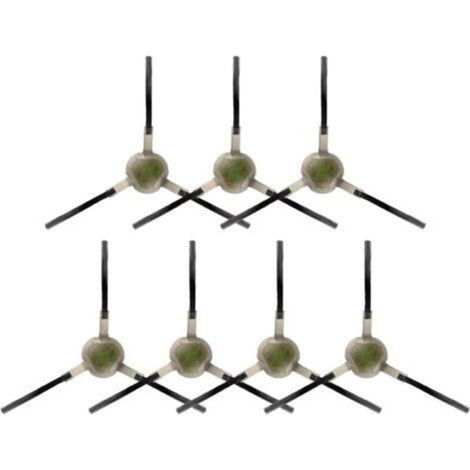 (7 pièces) M210 Brosses latérales pour Lefant M210B/S, M213, M213S, M210 Pro, M210P, OKP Life K2, K3, K3A, K4, K5, M3, Kit d'accessoires, Kit de brosses latérales de remplacement (1/4)